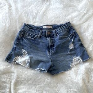 so demim booty shorts